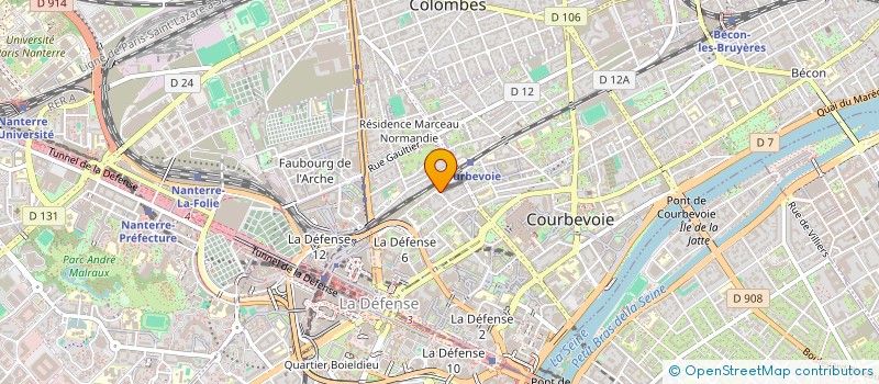 localisation de l'entreprise CREATIS EXPERTISE & CONSEIL-ILE DE FRANCE OUEST à COURBEVOIE