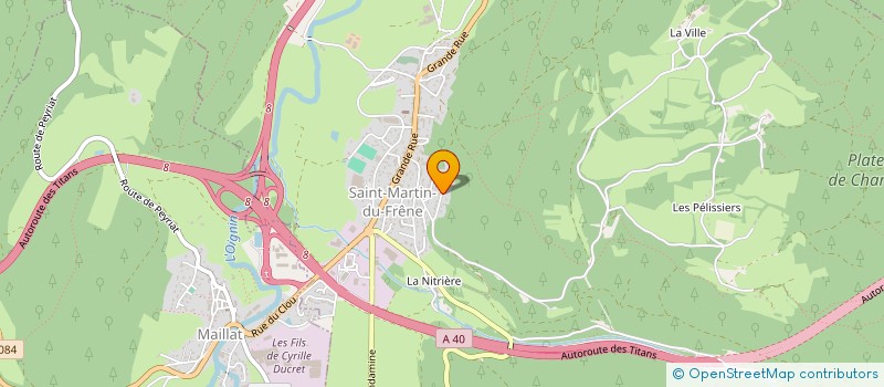 localisation de l'entreprise CREATISS  SAINT-MARTIN-DU-FRENE