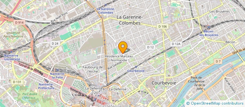 localisation de l'entreprise CREATISSIMO  COURBEVOIE