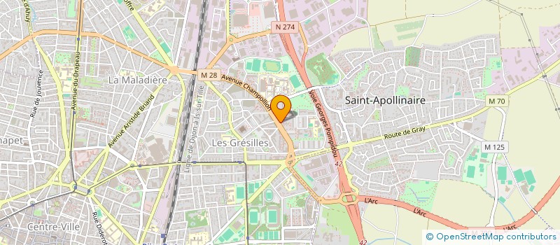 localisation de l'entreprise CREATIV' à DIJON