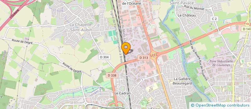 localisation de l'entreprise CREATIV-AMENAGEMENT  LE MANS