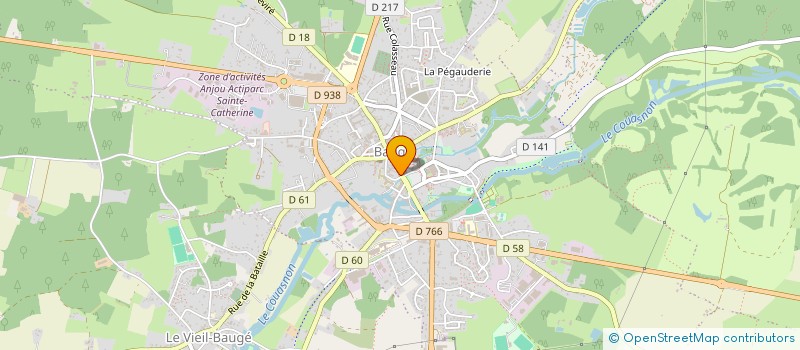 localisation de l'entreprise CREATIV' AND CO à BAUGE-EN-ANJOU