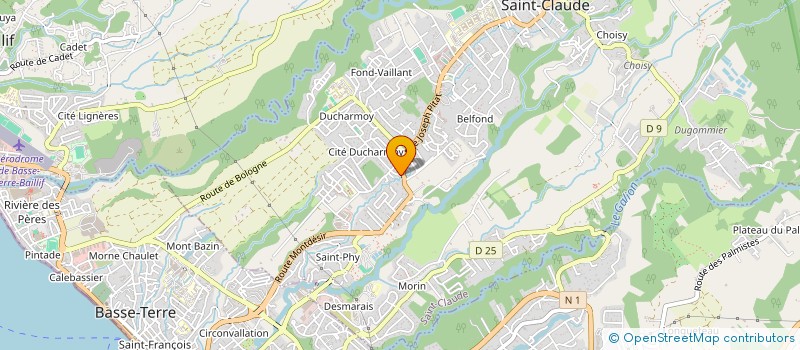 localisation de l'entreprise CREATIV'ART à SAINT-CLAUDE