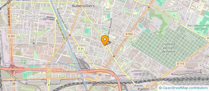 localisation de l'entreprise CREATIV BAT  AUBERVILLIERS