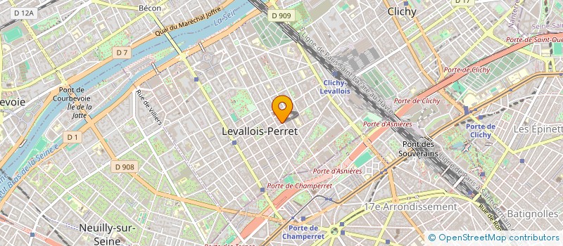 localisation de l'entreprise CREATIV'COOKIES à LEVALLOIS-PERRET