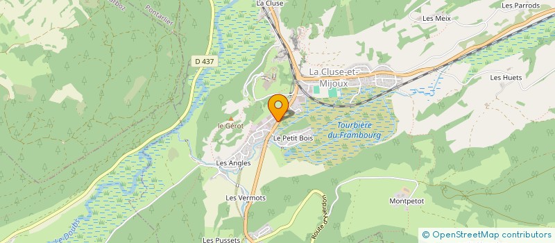 localisation de l'entreprise CREATIV'IMMO  LA CLUSE-ET-MIJOUX