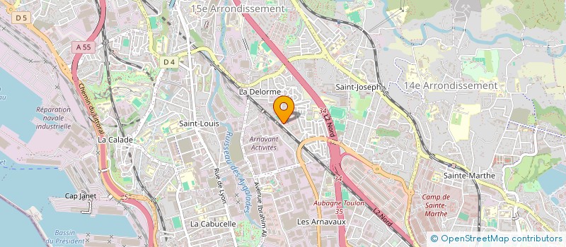 localisation de l'entreprise CREATIV LAB à MARSEILLE