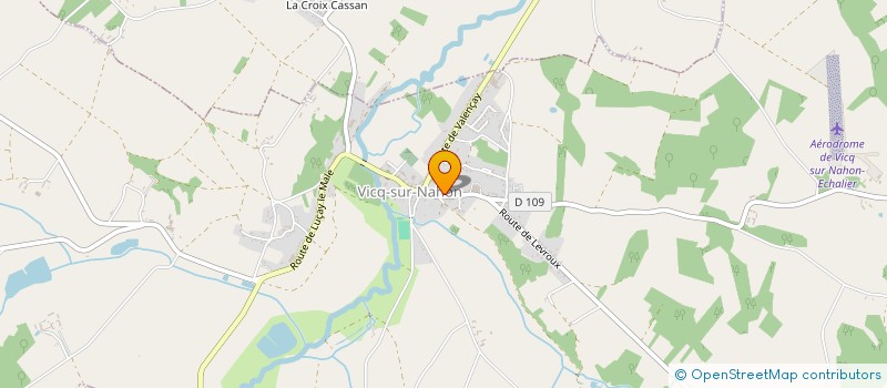 localisation de l'entreprise CREATIV LUMIN'ART à VICQ-SUR-NAHON