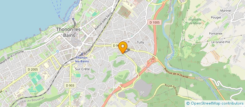 localisation de l'entreprise CREATIV' METAL à THONON-LES-BAINS