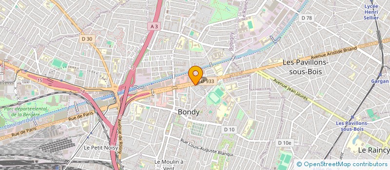 localisation de l'entreprise CREATIV' MOBILIER à BONDY