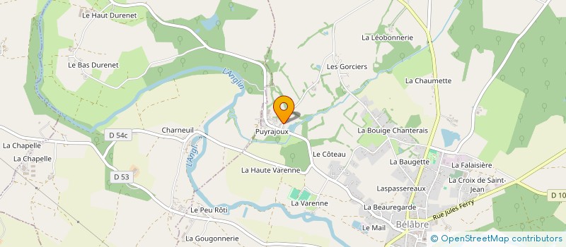 localisation de l'entreprise CREATIV-ONLINESHOP à BELABRE