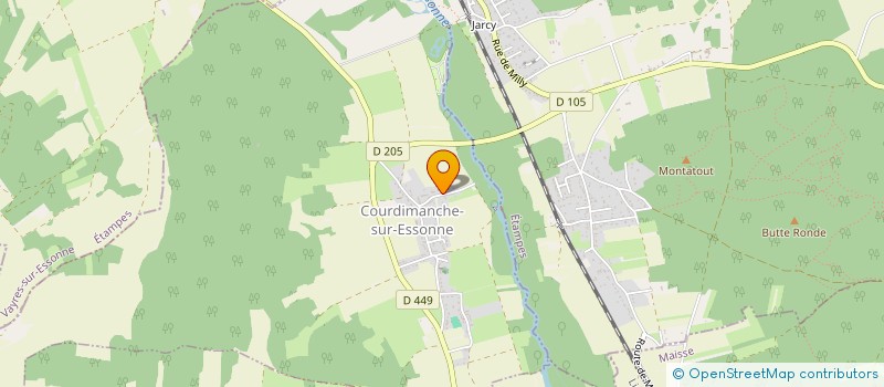 localisation de l'entreprise CREATIV' SLIDE  COURDIMANCHE-SUR-ESSONNE