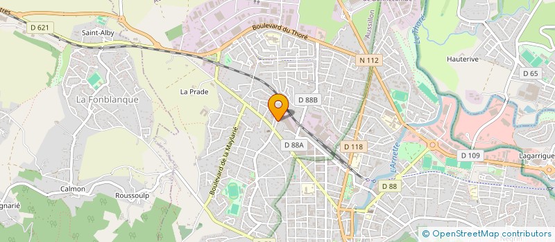 localisation de l'entreprise CREATIV'SOFA à AUSSILLON