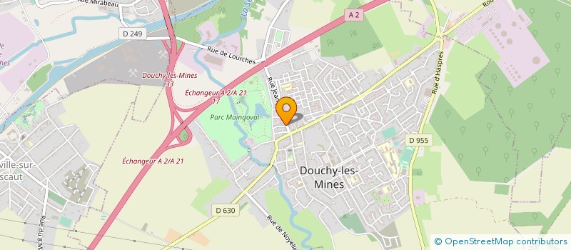 localisation de l'entreprise CREATIV TUNING à DOUCHY-LES-MINES