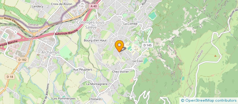 localisation de l'entreprise CREATIVA NOVATION  COLLONGES-SOUS-SALEVE