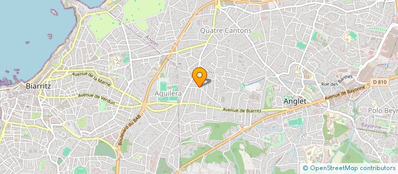 localisation de l'entreprise CREATIVE  ANGLET