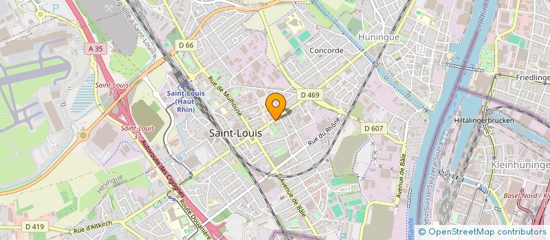 localisation de l'entreprise CREATIVE 6.8 à SAINT-LOUIS