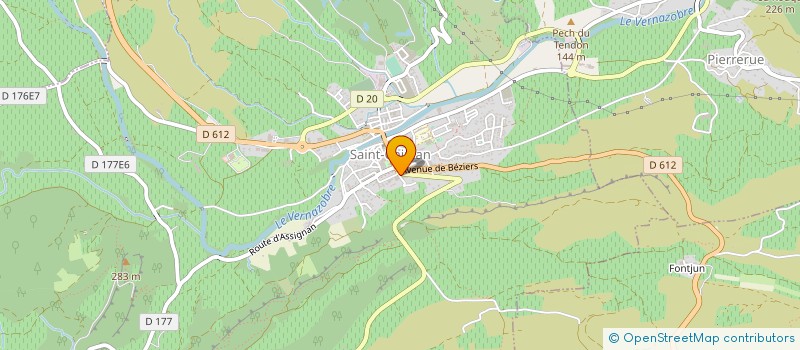 localisation de l'entreprise CREATIVE  SAINT-CHINIAN