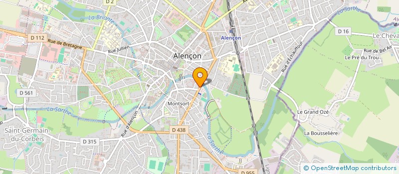 localisation de l'entreprise CREATIVE à ALENCON