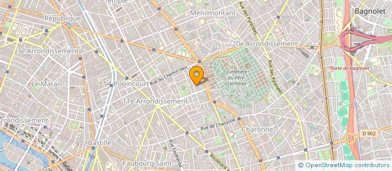 localisation de l'entreprise CREATIVE BAT  PARIS