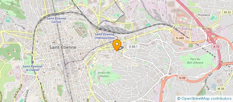 localisation de l'entreprise CREATIVE' COIF  SAINT-ETIENNE