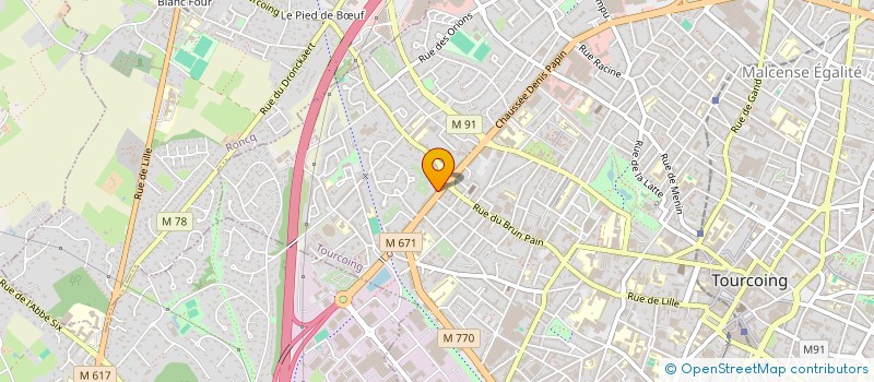 localisation de l'entreprise CREATIVE COMMUNICATION  TOURCOING