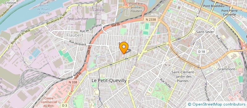 localisation de l'entreprise CREATIVE DATA à LE PETIT-QUEVILLY