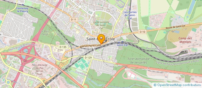localisation de l'entreprise CREATIVE ESPACE ET CONCEPTION à SAINT-CYR-L'ECOLE