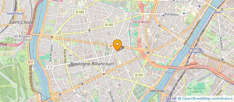 localisation de l'entreprise CREATIVE EVENT S à BOULOGNE-BILLANCOURT