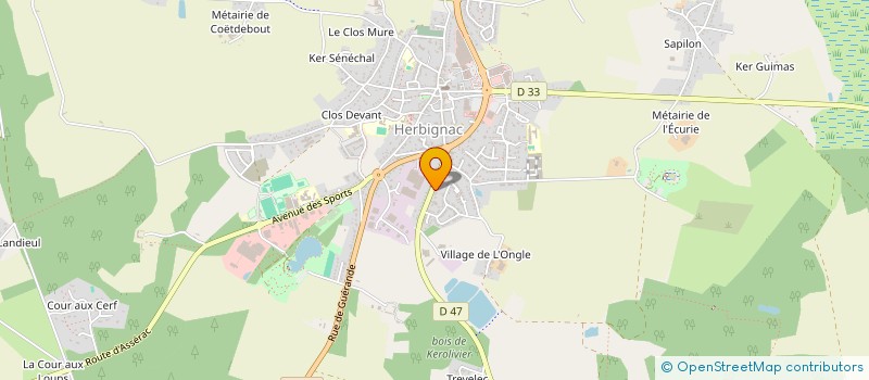 localisation de l'entreprise CREATIVE FAMILY  HERBIGNAC