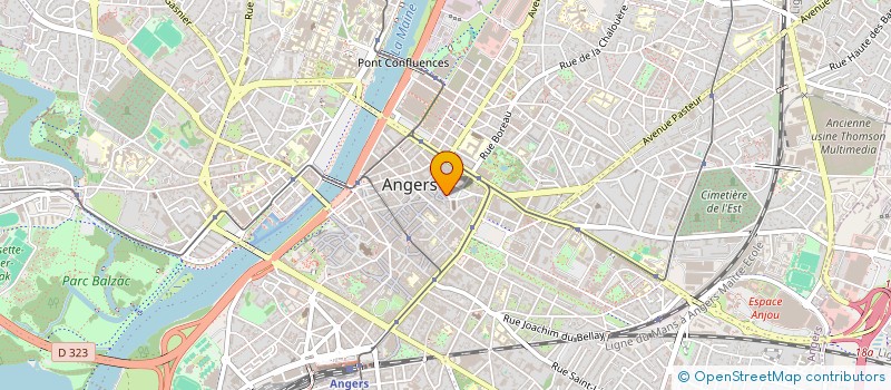 localisation de l'entreprise CREATIVE HOMES 37 à ANGERS