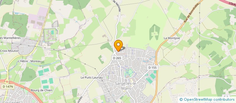localisation de l'entreprise CREATIVE MANS à SARGE-LES-LE-MANS