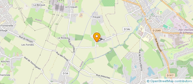 localisation de l'entreprise CREATIVE MIND  AVELIN