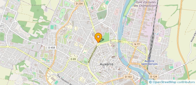 localisation de l'entreprise CREATIVE PLUS à AUXERRE
