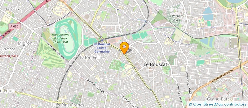 localisation de l'entreprise CREATIVE POINTS DE VUE à LE BOUSCAT