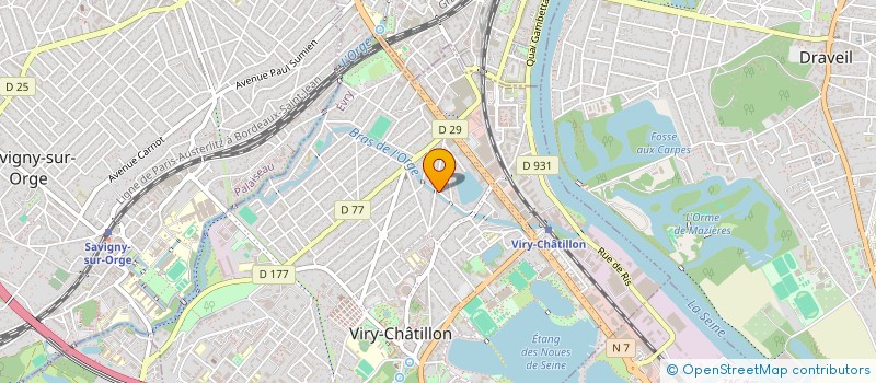 localisation de l'entreprise CREATIVE RENOV à VIRY-CHATILLON
