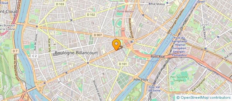 localisation de l'entreprise CREATIVE RP à BOULOGNE-BILLANCOURT