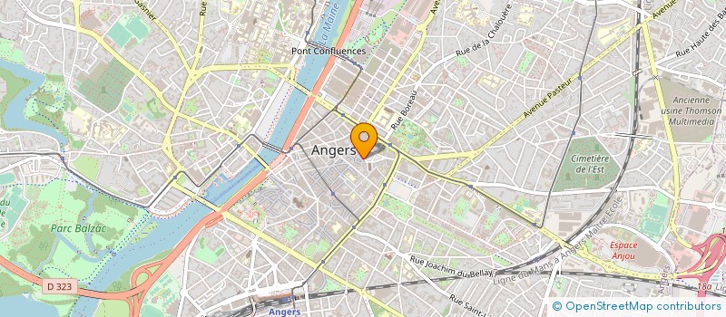 localisation de l'entreprise CREATIVE STRUCTURES à ANGERS