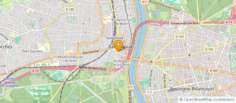 localisation de l'entreprise CREATIVE SUPPORT à SAINT-CLOUD