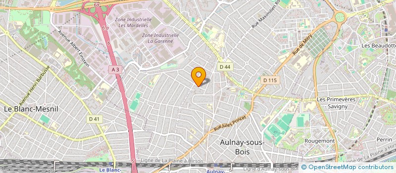 localisation de l'entreprise CREATIVE WORKSPACE à AULNAY-SOUS-BOIS