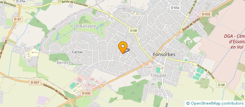 localisation de l'entreprise CREATIVIDANSE  FONSORBES