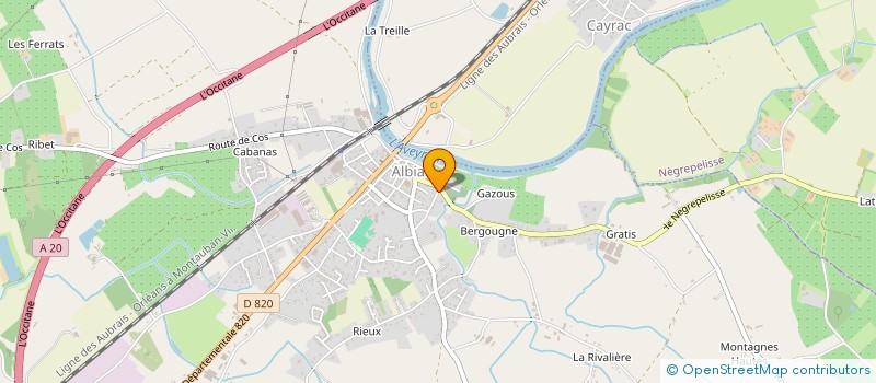 localisation de l'entreprise CREATIVITE, SENS ET VIE  ALBIAS