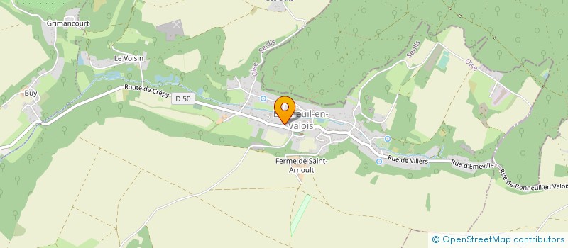 localisation de l'entreprise CREATOPRINT  BONNEUIL-EN-VALOIS