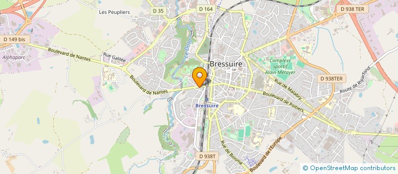 localisation de l'entreprise CREATOU à BRESSUIRE