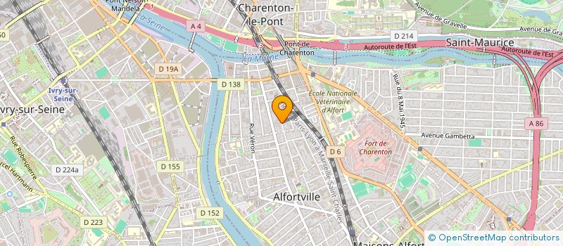 localisation de l'entreprise CREATRICE D'AMBIANCE à ALFORTVILLE