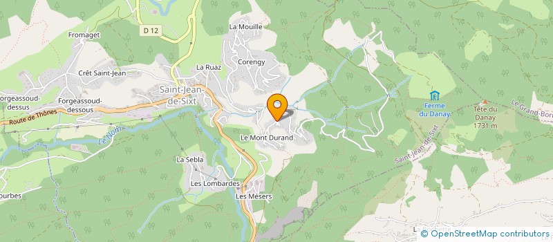 localisation de l'entreprise CREATRICES ET CREATEURS DES ARAVIS à SAINT-JEAN-DE-SIXT