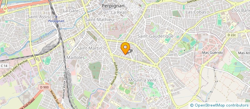 localisation de l'entreprise CREATURE à PERPIGNAN
