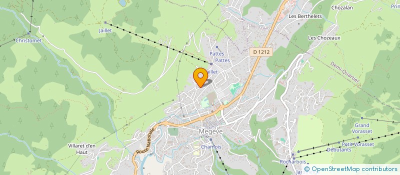 localisation de l'entreprise CREATUSS à MEGEVE