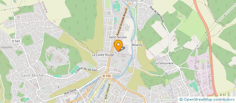 localisation de l'entreprise CREATY ROND'NESS  GRAVIGNY