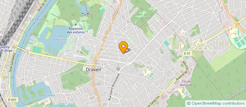 localisation de l'entreprise CREATYPIE à DRAVEIL